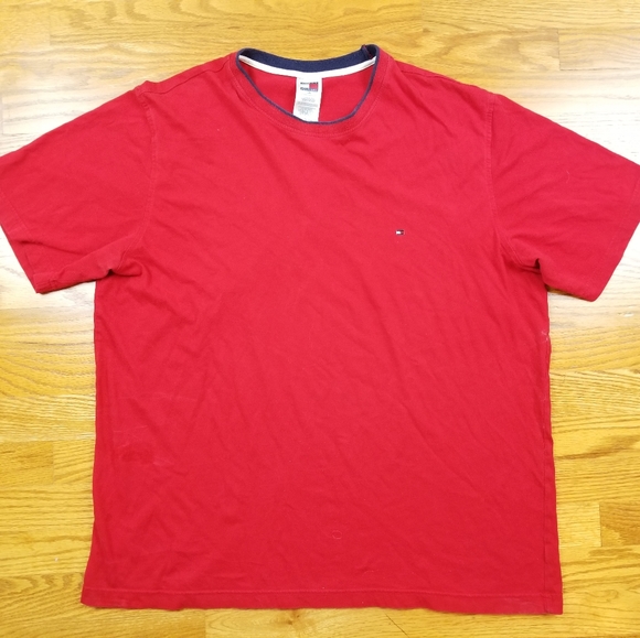 Tommy Hilfiger Other - 2000's Tommy Hilfiger Red Blank Small Logo T Shirt